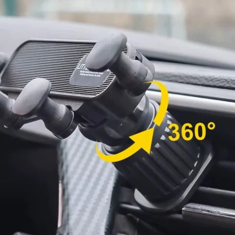 Suporte Veicular p/ Celular (GPS, iPhone 13/12/11 Pro Max/X/7/8, Xiaomi)