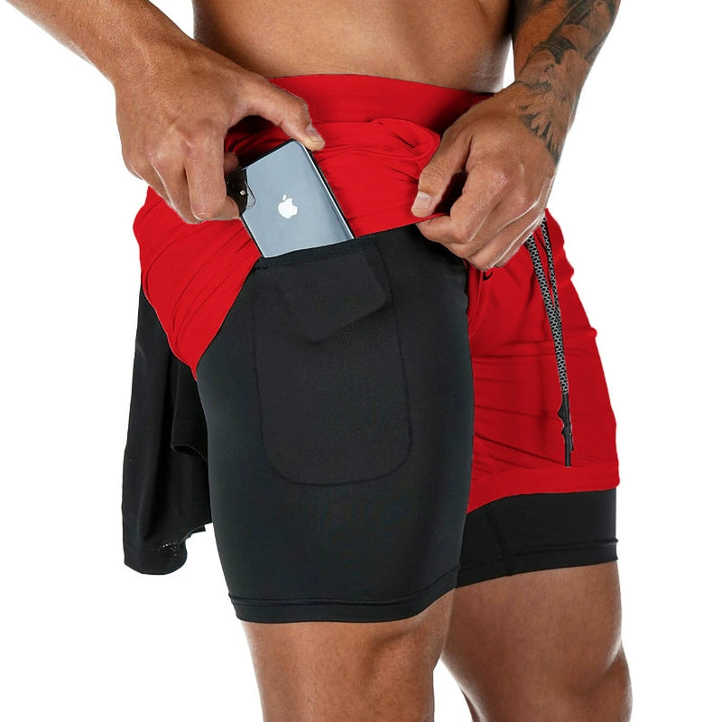 Shorts de Treino Masculino com Bolso e Secagem Rápida