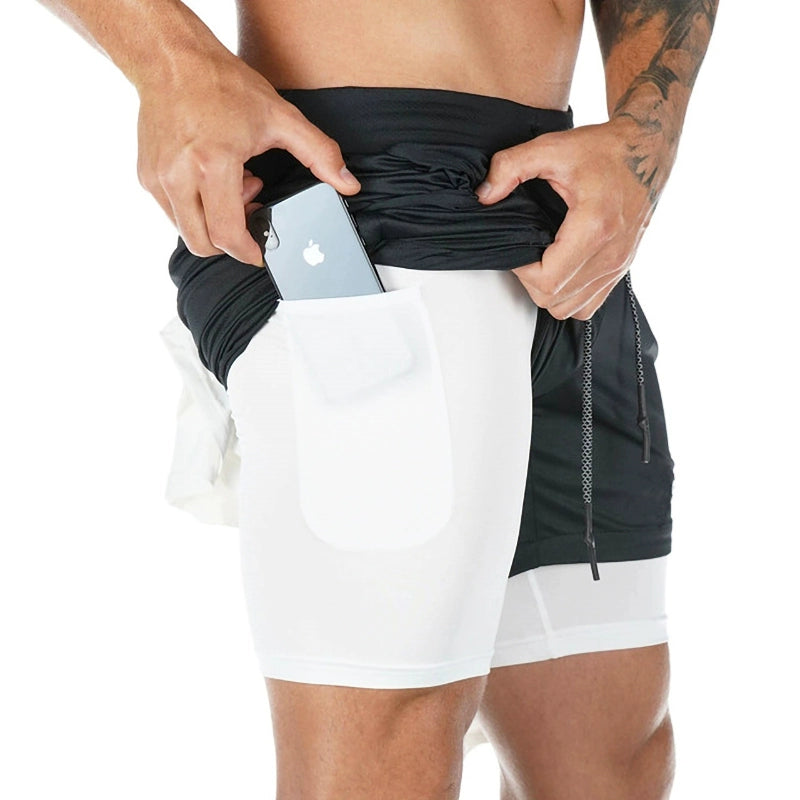 Shorts de Treino Masculino com Bolso e Secagem Rápida