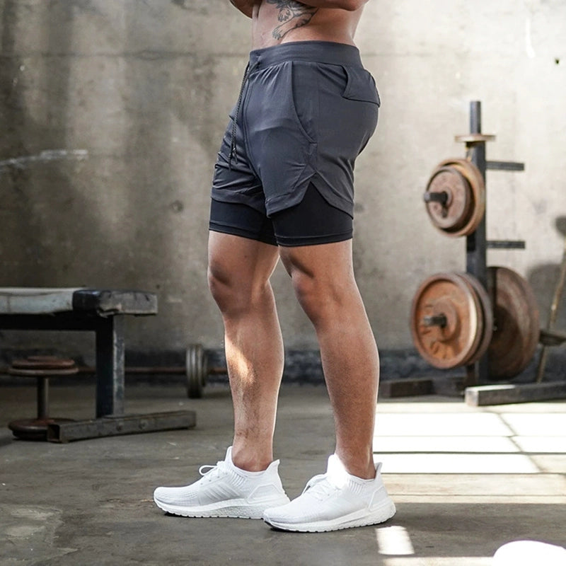 Shorts de Treino Masculino com Bolso e Secagem Rápida