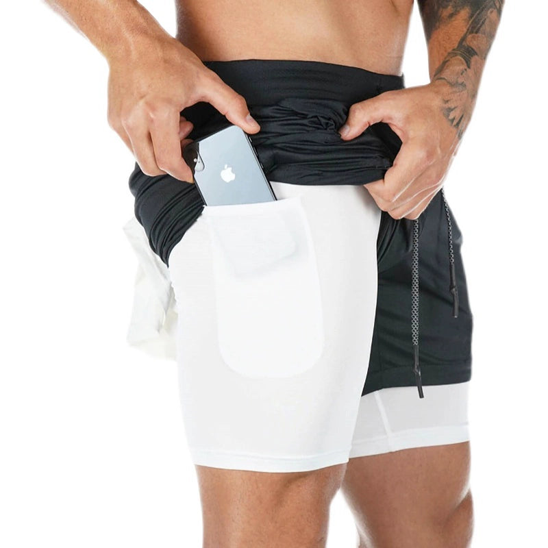 Shorts de Treino Masculino com Bolso e Secagem Rápida