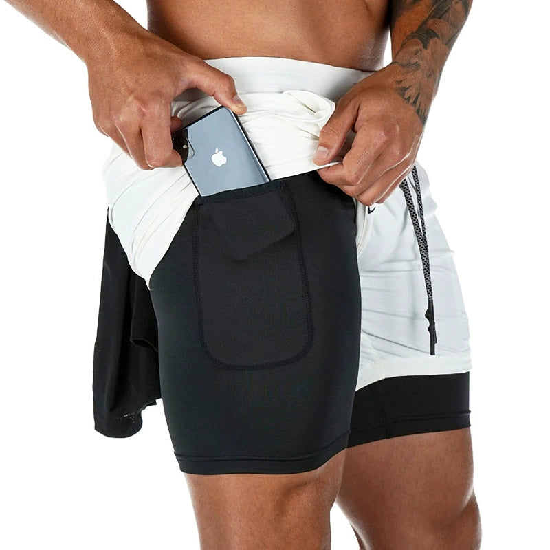 Shorts de Treino Masculino com Bolso e Secagem Rápida