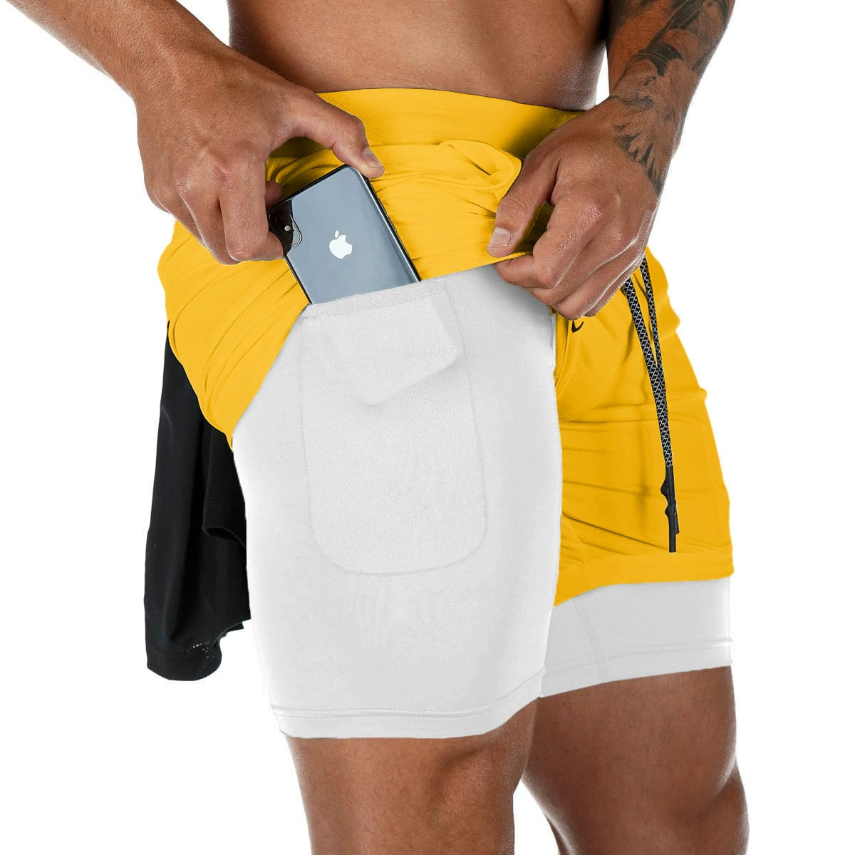 Shorts de Treino Masculino com Bolso e Secagem Rápida