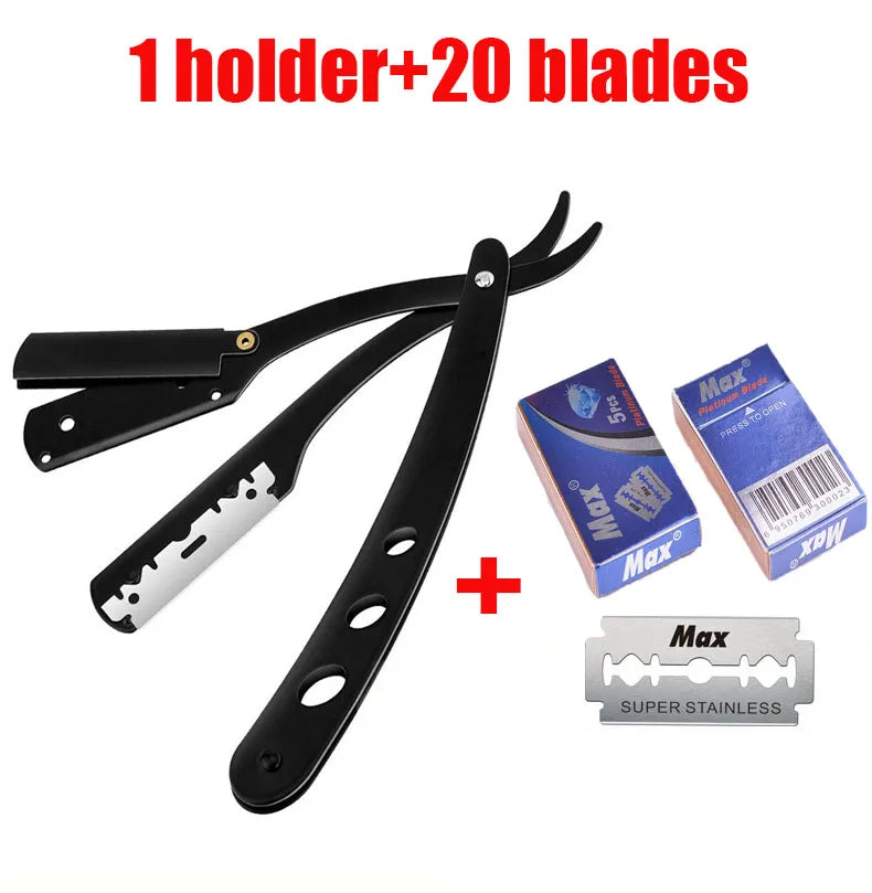 Barbeador Manual Dobrável com Lâminas