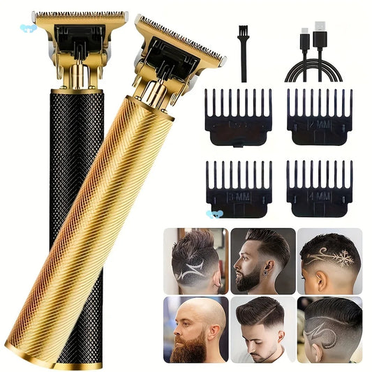 Máquina de Cortar Cabelo T9 Elétrica Recarregável