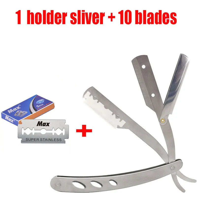 Barbeador Manual Dobrável com Lâminas