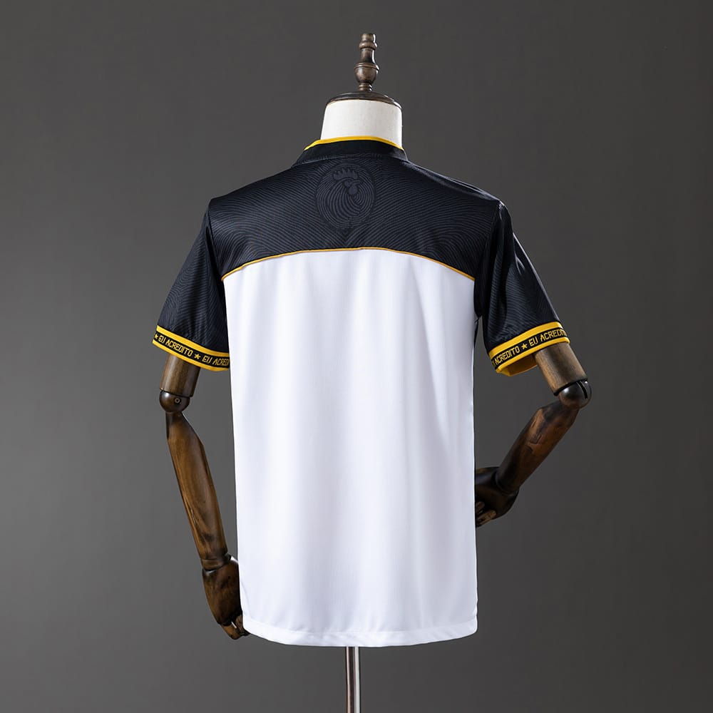 Camisa Atlético Mineiro - Manto da Massa 113 Anos - Branca e Preta