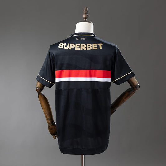 Camisa São Paulo FC 2024/25 - Edição Especial "A História Começa Aqui" - Preta e Dourada
