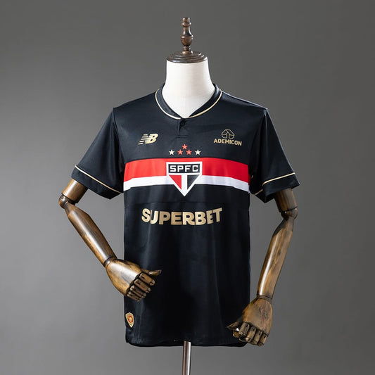 Camisa São Paulo FC 2024/25 - Edição Especial "A História Começa Aqui" - Preta e Dourada